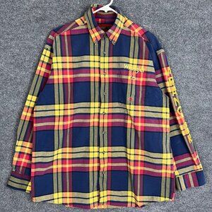 Vintage Twenty X Wrangler spell out logo‎ Western Striped Shirt Cowboy Size XL